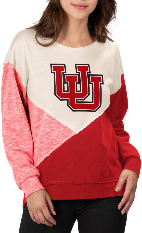 Touch by Alyssa Milano Women's Utah Utes Crimson Star Player Crew Neck Sweatshirt product image