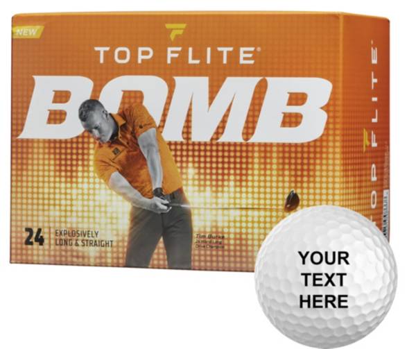 Top Flite 2022 BOMB Long Drive Personalized Golf Balls Golf Galaxy