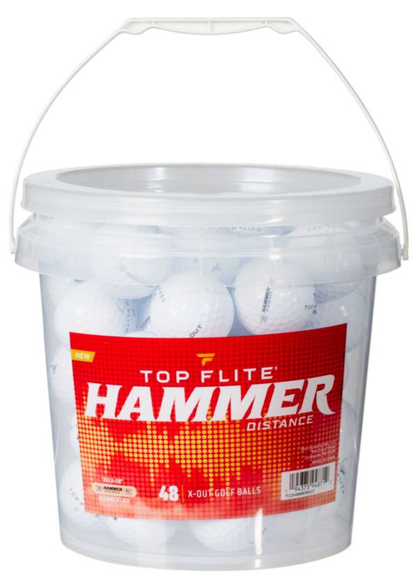 Top Flite 2022 Hammer XOut Golf Balls 48 Pack Bucket Dick's