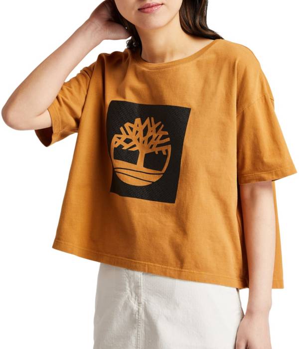Timberland Women's Cropped Logo Short Sleeve T-Shirt product image