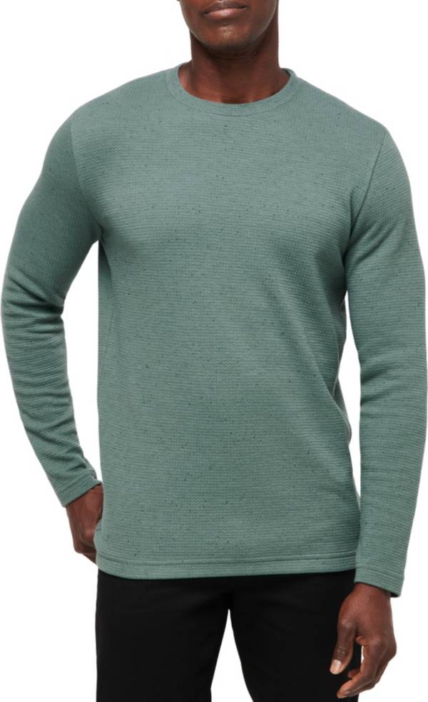 Men's Waffle T-Shirt Long Sleeve Crew Neck