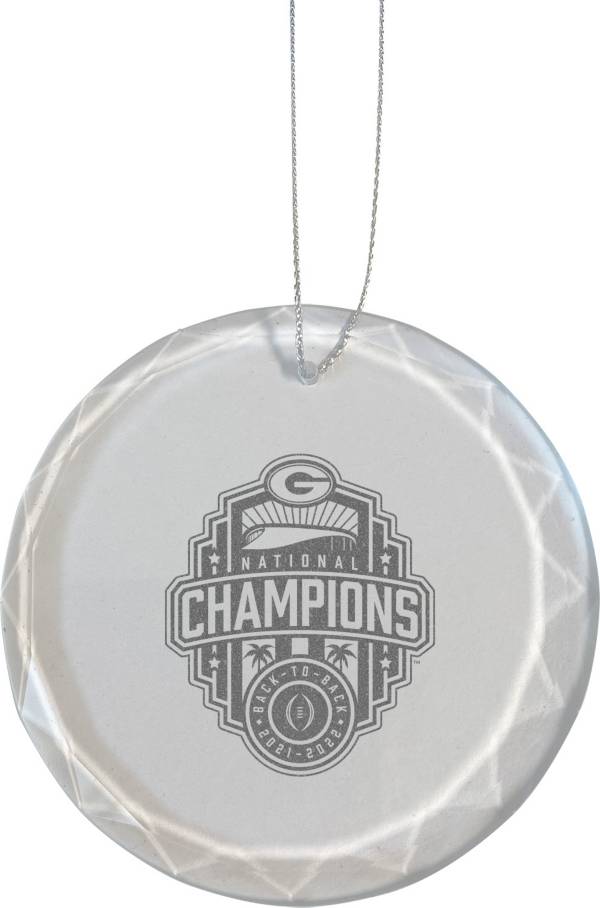 The Memory Company 2022 College Football National Champions Georgia Bulldogs Round Glass Ornament product image