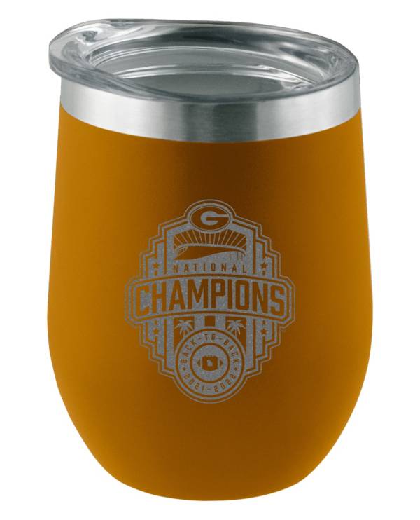 The Memory Company 2022 College Football National Champions Georgia Bulldogs 16 oz. Stainless Steel Stemless Wine Glass product image