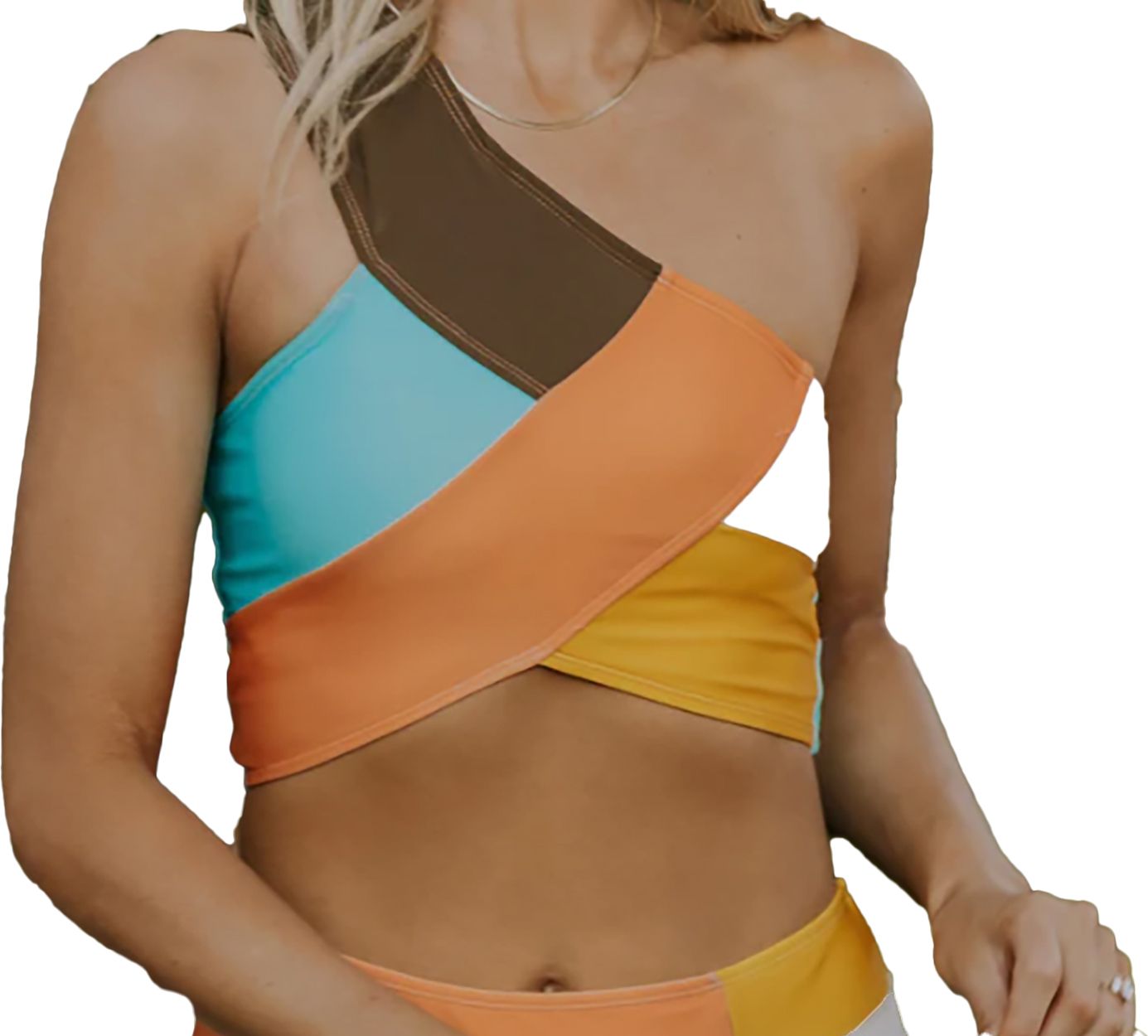 Nani Swimwear Women's Patchwork Swim Crop Top product image