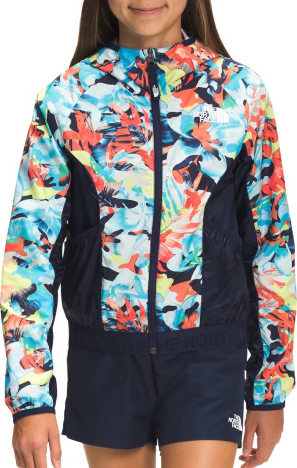 The North Face Girls Printed WindWall Hooded Jacket product image