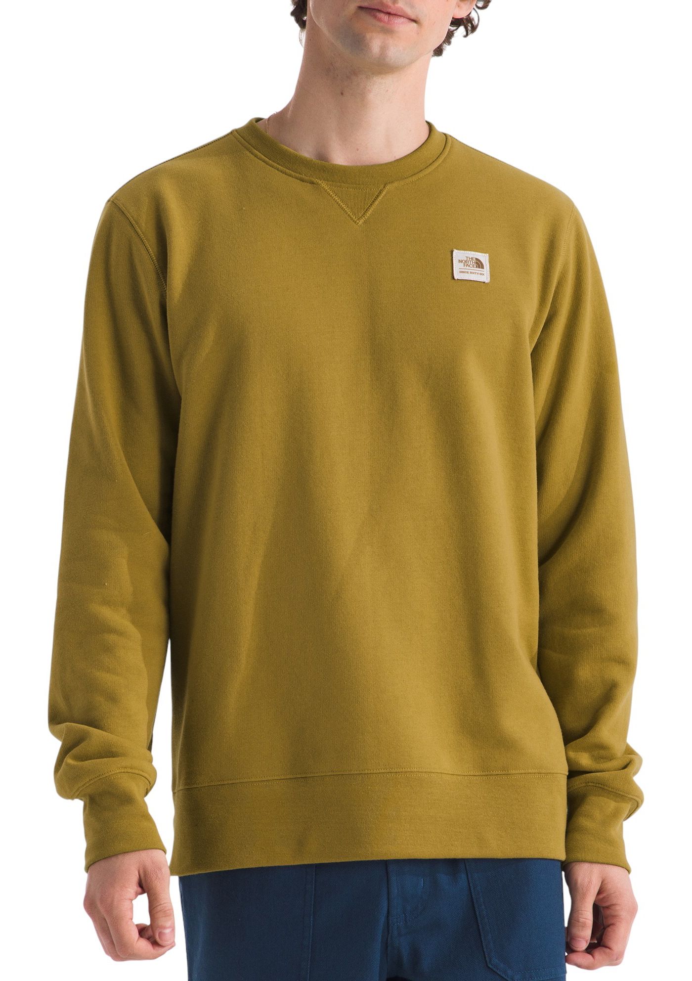 The North Face Men s Heritage Patch Crew Sweatshirt Green XXL