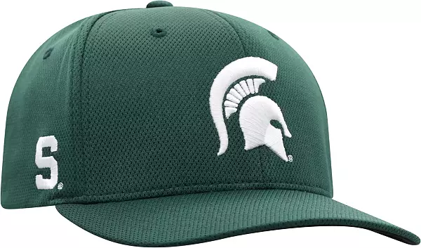 Men's Top of The World Green Michigan State Spartans Reflex Logo Flex Hat