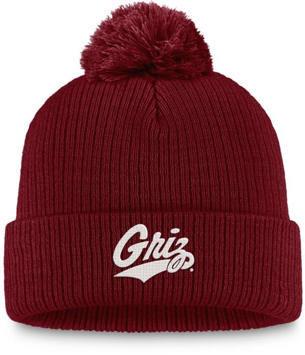 Top of the World Montana Grizzlies Maroon Cuffed Pom Knit Beanie product image