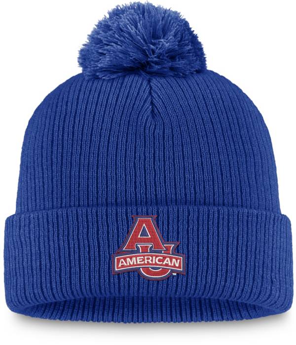 Top of the World American University Eagles Blue Cuffed Pom Knit Beanie product image