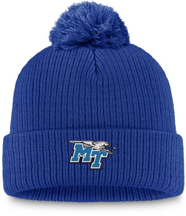 Top of the World Middle Tennessee State Blue Raiders Blue Cuffed Pom Knit Beanie product image