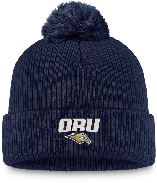 Top of the World Oral Roberts Golden Eagles Navy Blue Cuffed Pom Knit Beanie product image