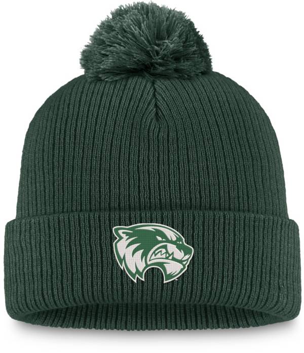 Top of the World Utah Valley Wolverines Green Cuffed Pom Knit Beanie product image