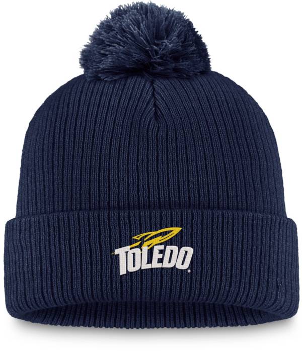 Top of the World Toledo Rockets Midnight Blue Cuffed Pom Knit Beanie product image