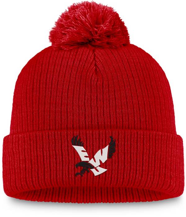 Top of the World Eastern Washington Eagles Red Cuffed Pom Knit Beanie product image