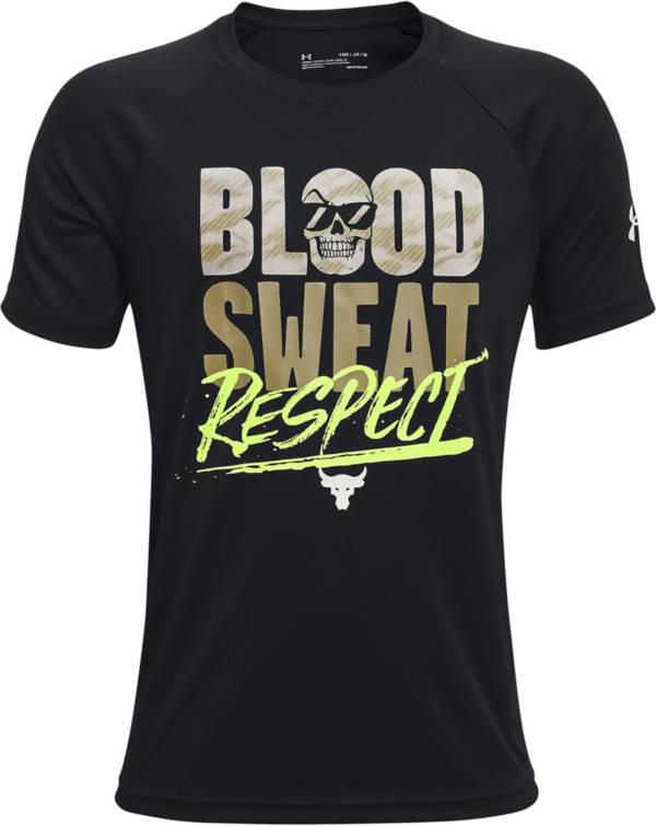 Under Armour Boys' Project Rock Tech Blood Sweat Respect T-Shirt product image
