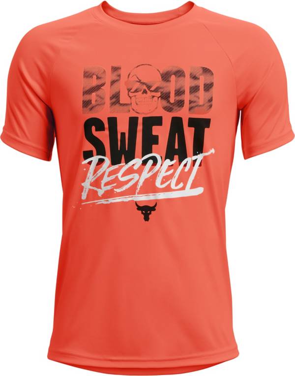 Under Armour Boys' Project Rock Tech Blood Sweat Respect T-Shirt product image