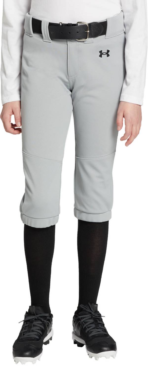 Under Armour Girls Softball Baseball Pants - White, Black or Navy