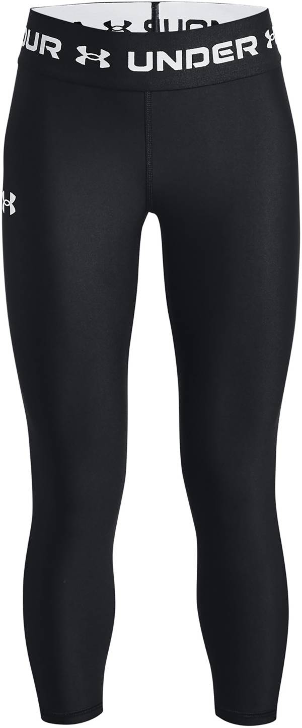 UNDER ARMOUR Women's HeatGear Mesh Graphic Ankle Crop Training Pants