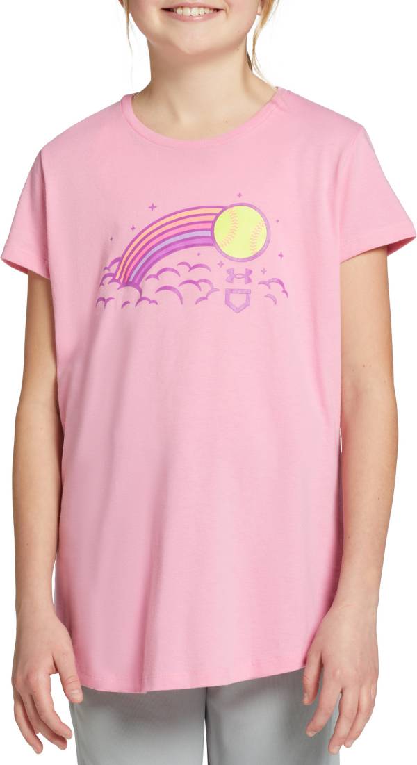 Under Armour Girls' Rainbow Softball Short Sleeve T-Shirt product image