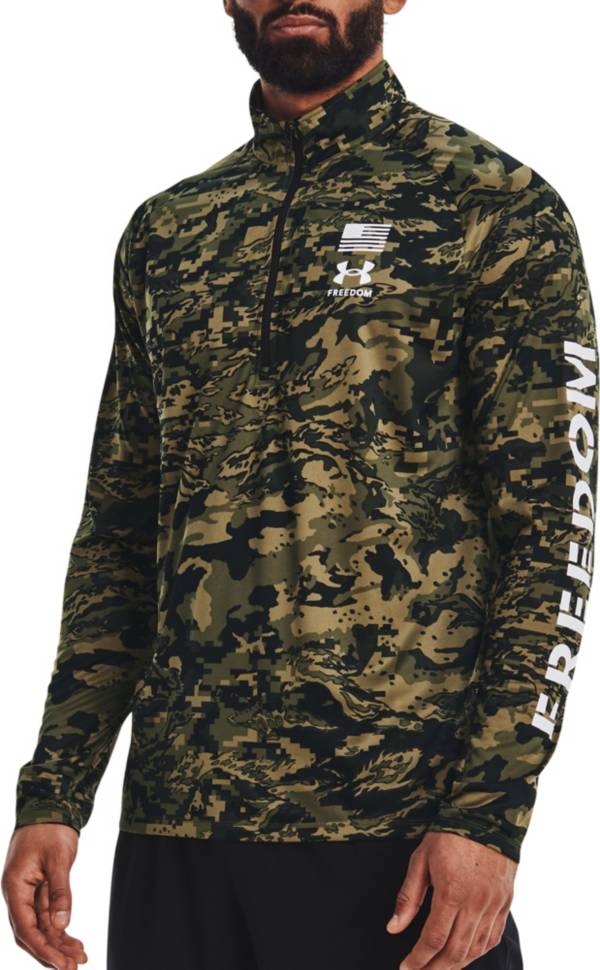 Under armour camo 2025 half zip pullover