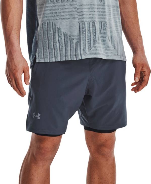 Under Armour Launch SW 2-in-1 Men's Running Shorts Black/Grey