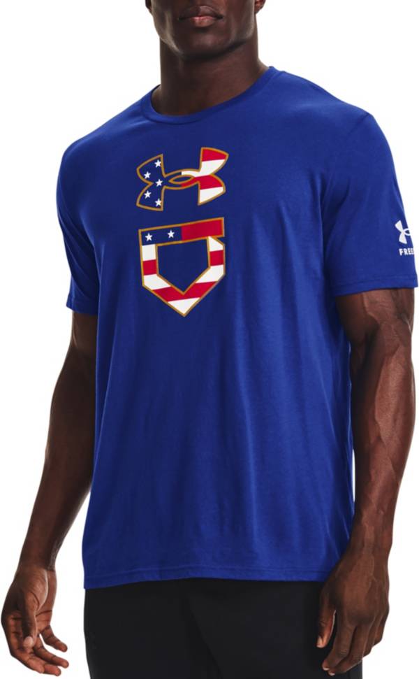 Under armour deals baseball flag shirt