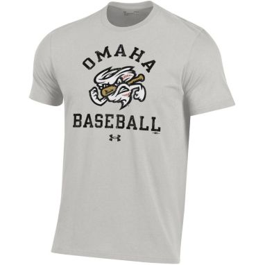 sorry, Under Armour Men's Omaha Storm Chasers Gray Performance Cotton T-Shirt is currently out of stock