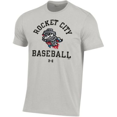 sorry, Under Armour Men's Rocket City Trash Pandas Gray Performance Cotton T-Shirt is currently out of stock