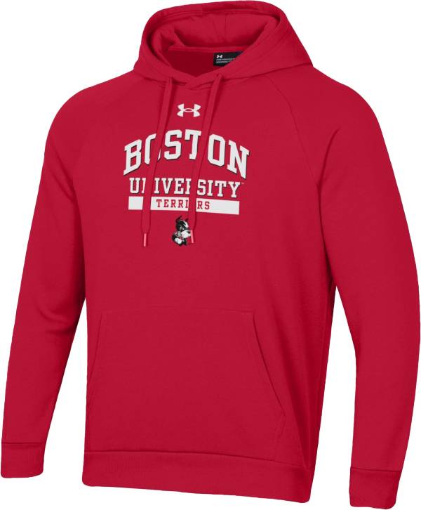 Under Armour Men s Boston Terriers Scarlet All Day Pullover Hoodie