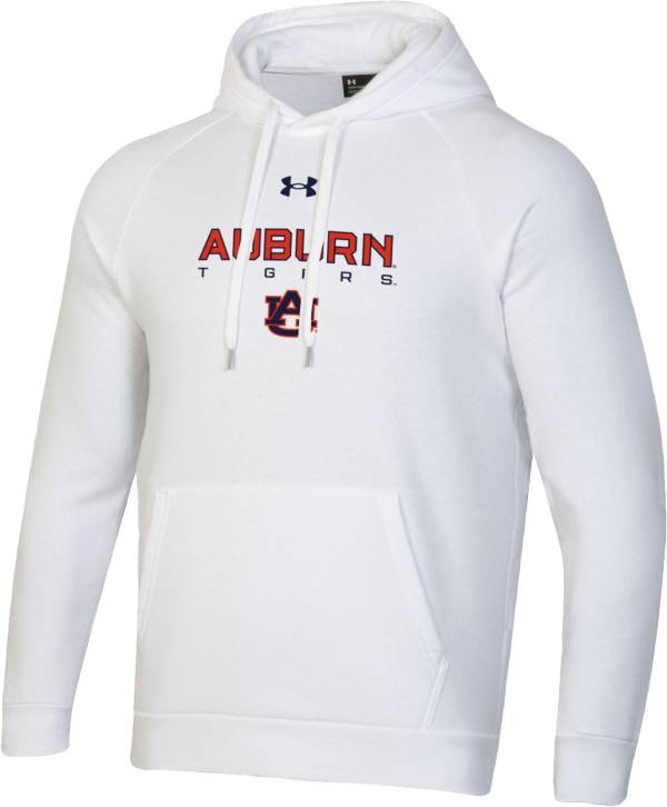 Under Armour Men s Auburn Tigers White All Day Pullover Hoodie