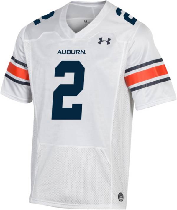 Under Armour Men's Auburn Tigers #2 White Replica Football Jersey product image