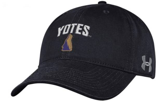 Under Armour Men's College of Idaho Yotes Black Washed Performance Cotton Adjustable Hat product image