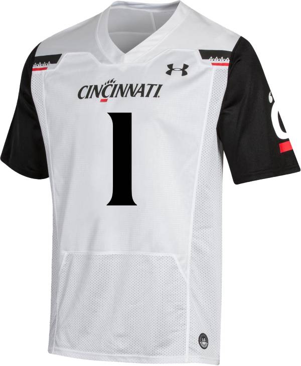 Under Armour Men's Cincinnati Bearcats #1 White Replica Football Jersey product image