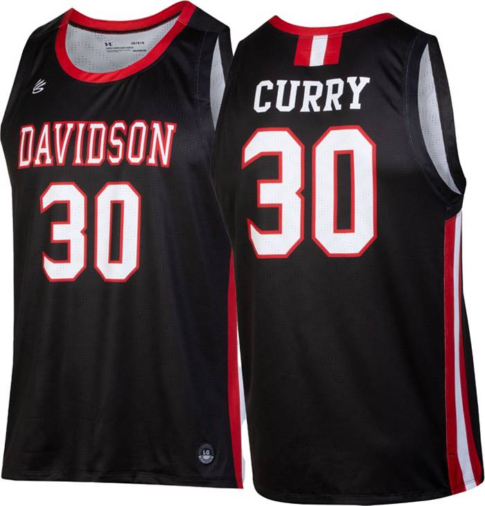 Stephen Curry Davidson Wildcats Under Armour Youth Red Alumni Replica  College Basketball Jersey