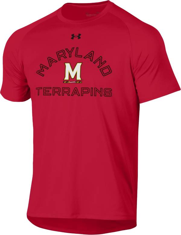 Under Armour Men's Maryland Terrapins Red Tech Performance T-Shirt ...