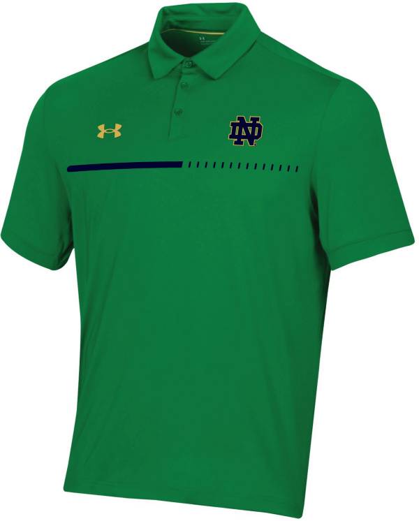 Under Armour Men's Notre Dame Fighting Irish Green Title Polo product image