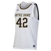 Men's Under Armour #42 Green Notre Dame Fighting Irish Throwback College  Replica Basketball Jersey