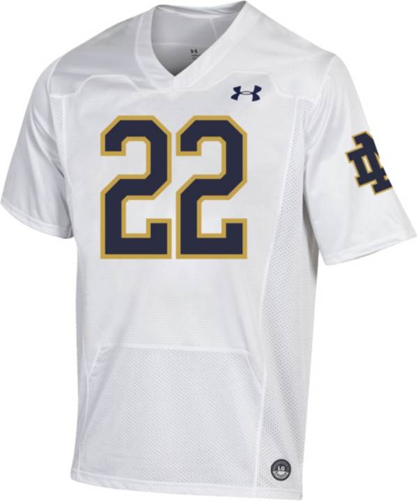 Under Armour Men's Notre Dame Fighting Irish #22 White Replica Football Jersey product image