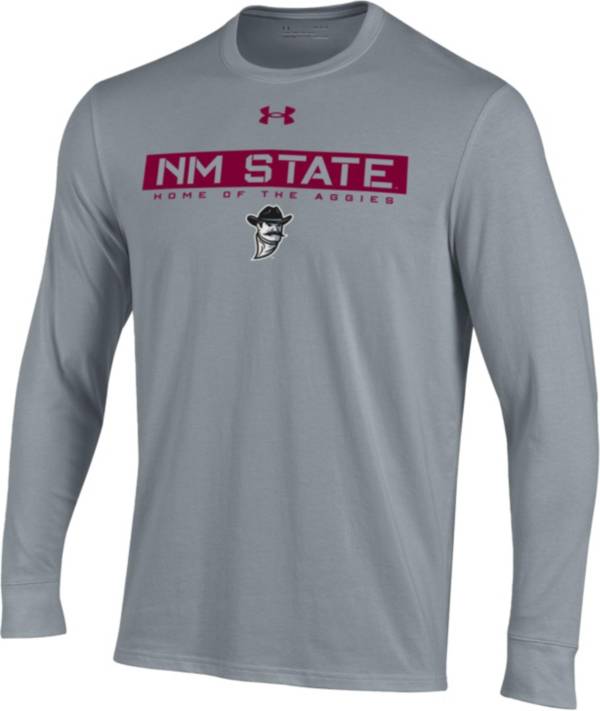 Under Armour Men's New Mexico State Aggies Steel Performance Cotton Longsleeve T-Shirt product image
