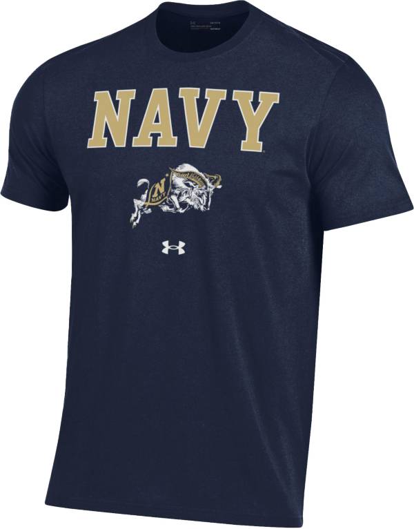 Under Armour Men's Navy Midshipmen Navy Performance Cotton T-Shirt product image