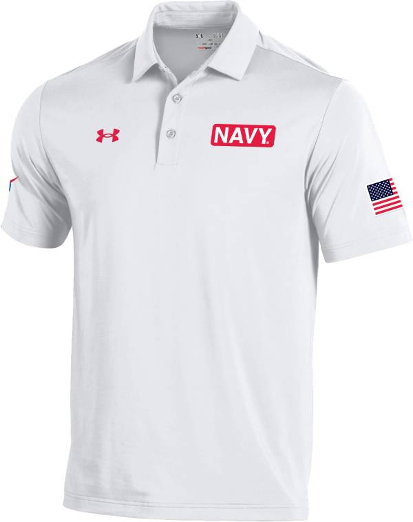 Under Armour Men's Navy Midshipmen White NASA Space Collection SPG Polo product image