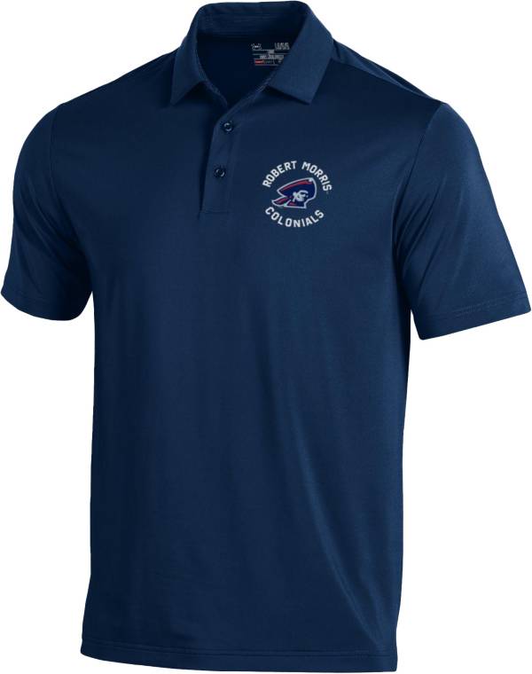 Under Armour Men's Robert Morris Colonials Navy Blue Tech Polo product image