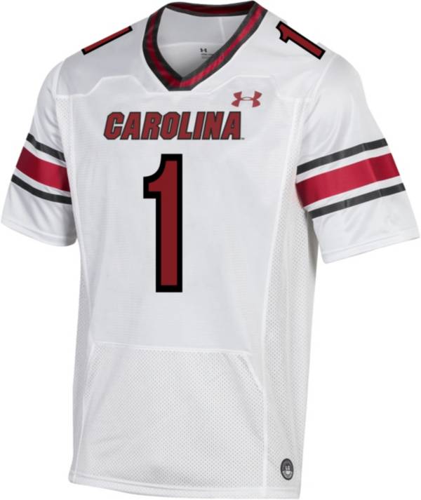 Under Armour Men s South Carolina Gamecocks 1 White Replica