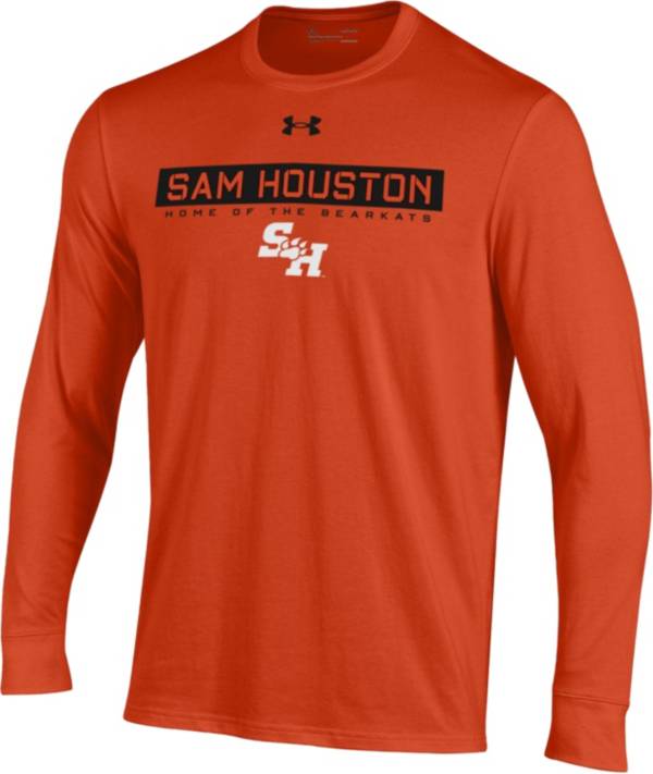 Under Armour Men's Sam Houston Bearkats Orange Performance Cotton Longsleeve T-Shirt product image