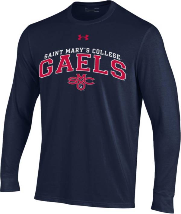 Under Armour Men's St. Mary's Gaels Blue Performance Cotton Longsleeve T-Shirt product image