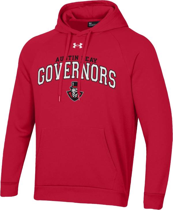 Under Armour Men's Austin Peay Governors Red All Day Pullover Hoodie ...