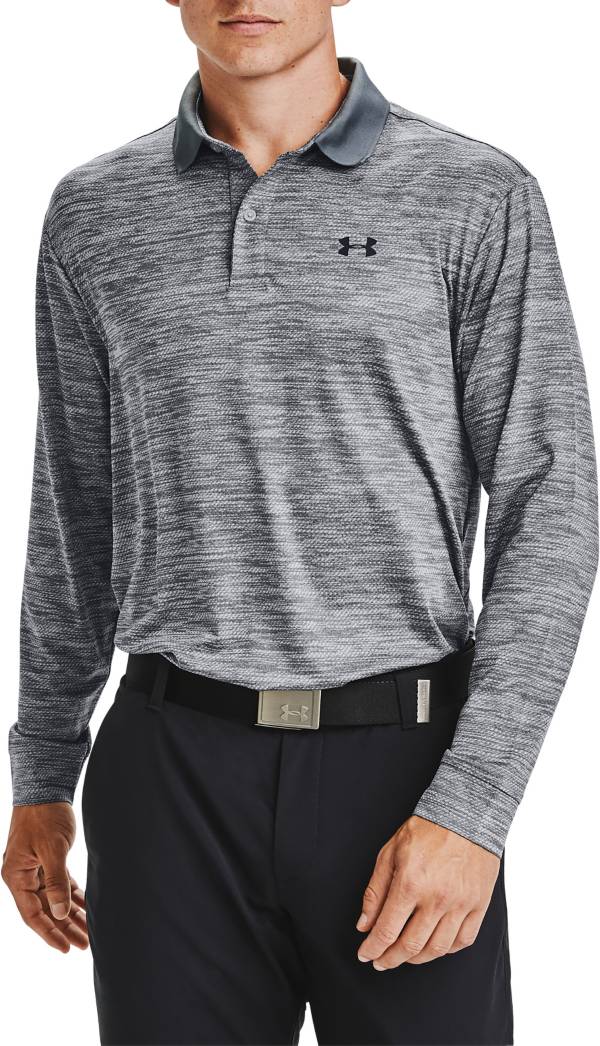 Under armour men's long sleeve performance polo sale