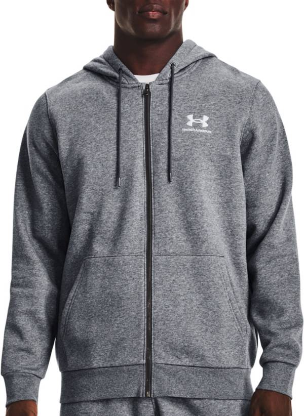 Under Armour full zip fleece hoodie in grey