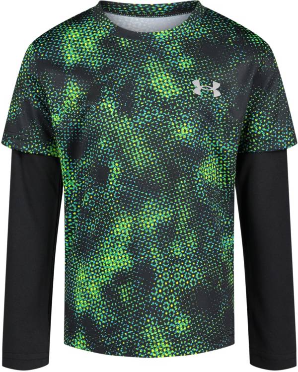 Microcomputer seksueel paars Under Armour Toddler Boys' Halftone Micro Logo Twofer T-Shirt | Dick's  Sporting Goods