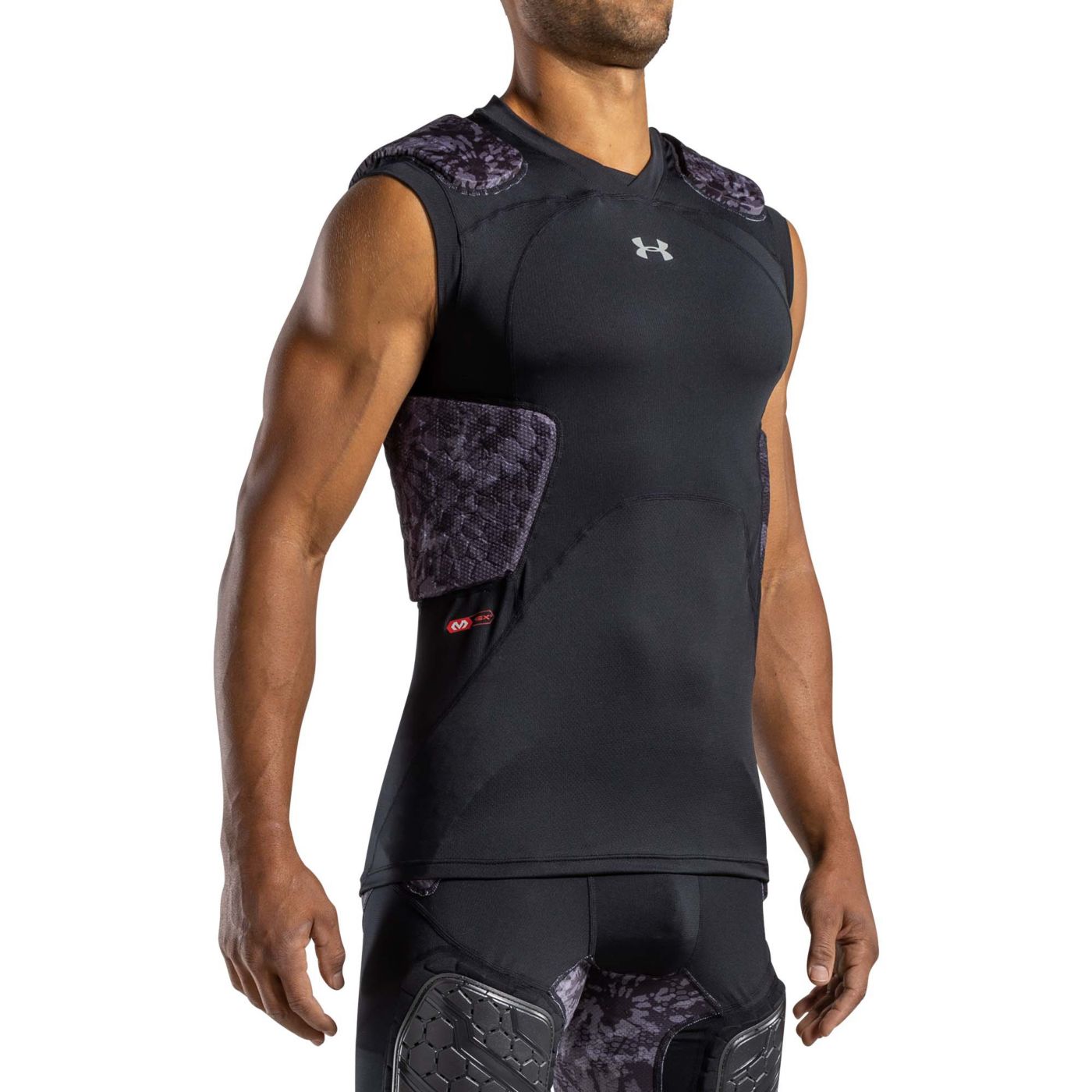 Under armour youth padded football compression shirt sales